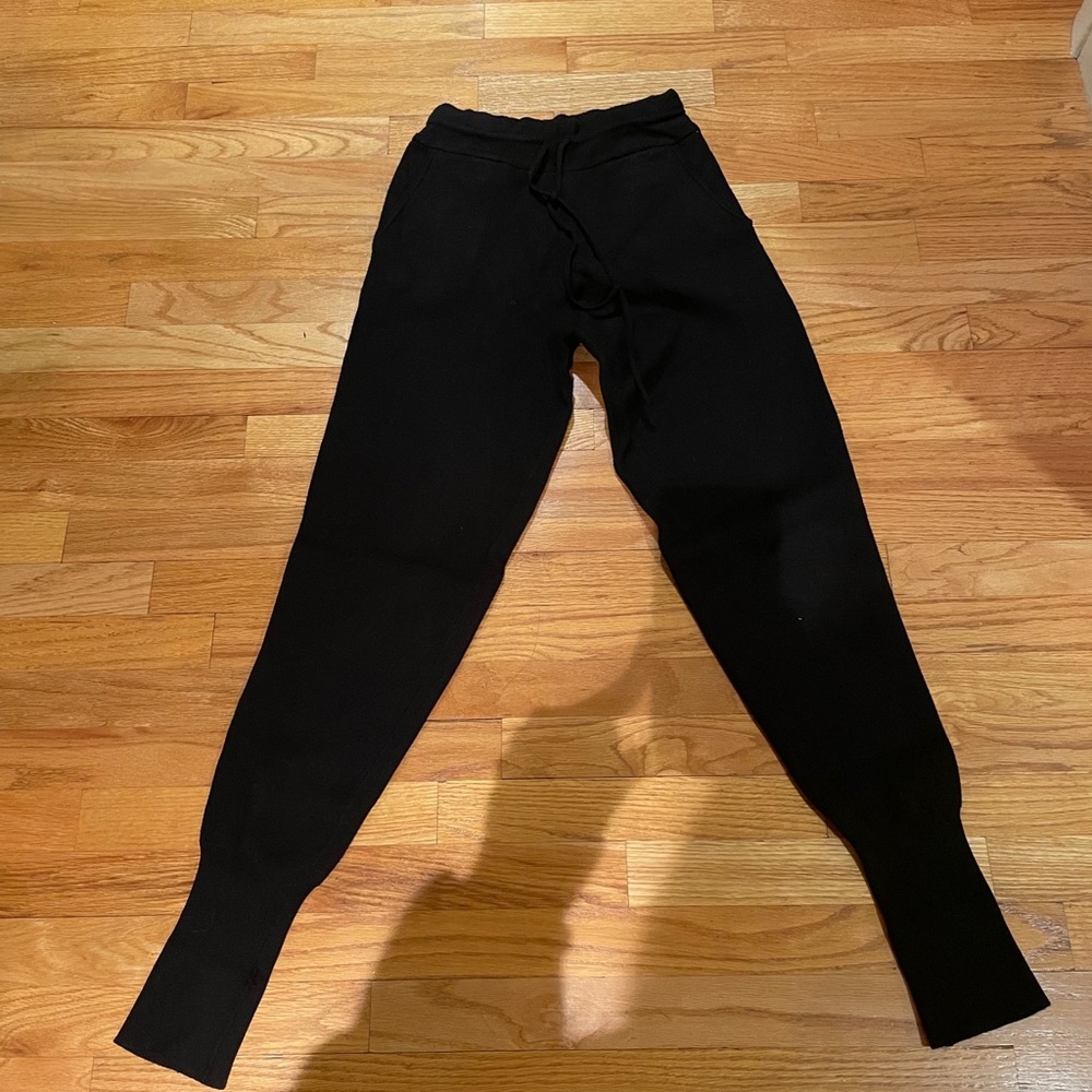 Zara Black Sweatpants (Viscose, Polyester + Nylon)